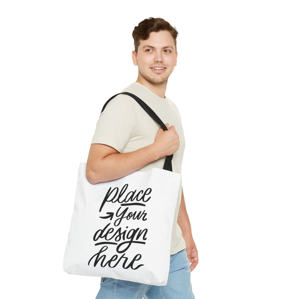 Custom Printed Tote Bag — Personalized All-Over-Print Canvas Shopper