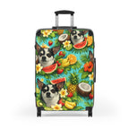 Tropical chihuahua Suitcase – Colorful Fruit & Floral Carry-On Luggage