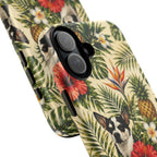 Tropical chihuahua Phone Case — Floral Pineapple Protective Tough Case