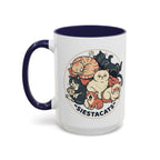 Cat Jester Accent Coffee Mug – Whimsical Vintage Cat Illustration (11/15oz)