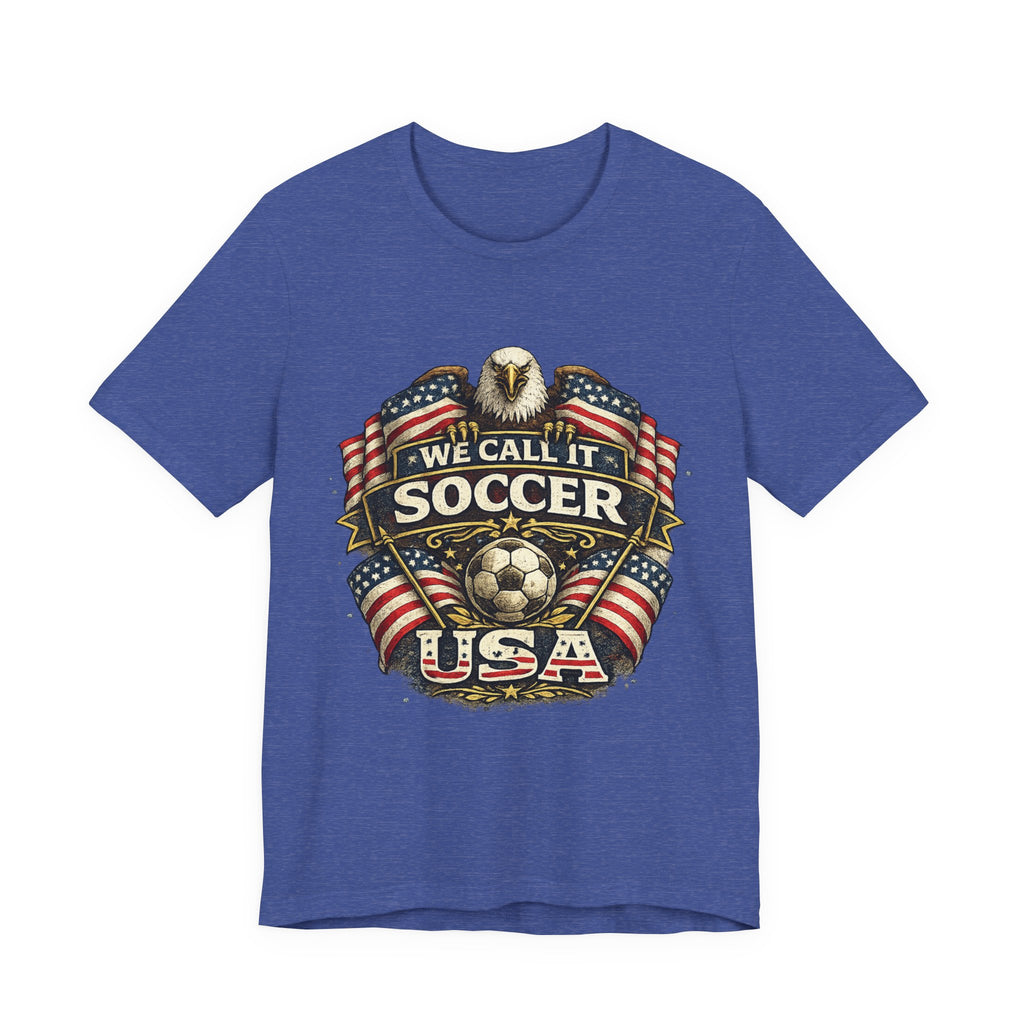 We Call It Soccer USA T-Shirt – Patriotic Eagle Soccer Tee