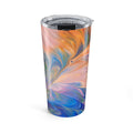 20oz Abstract Swirl Tumbler – Marbleized Sunset & Ocean Travel Cup