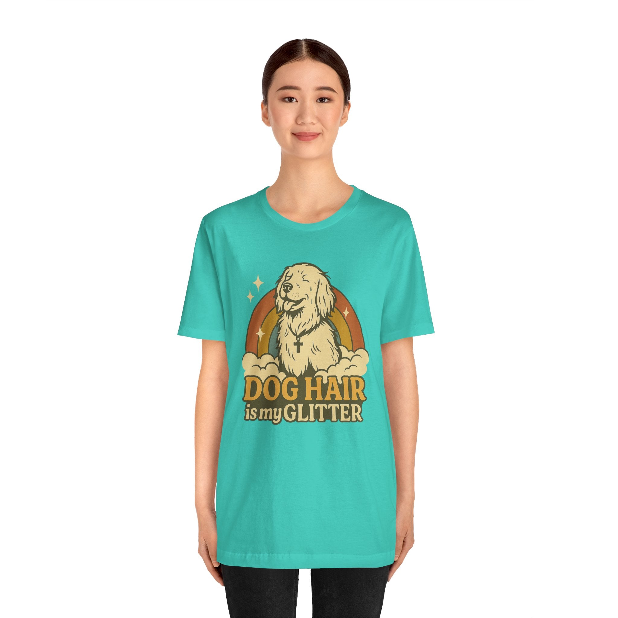 "Dog Hair Is My Glitter" – Retro Golden Vibes Edition