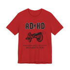 ADHD AC/DC Tee — "For Those About to Focus We Salute You" Graphic T-Shirt