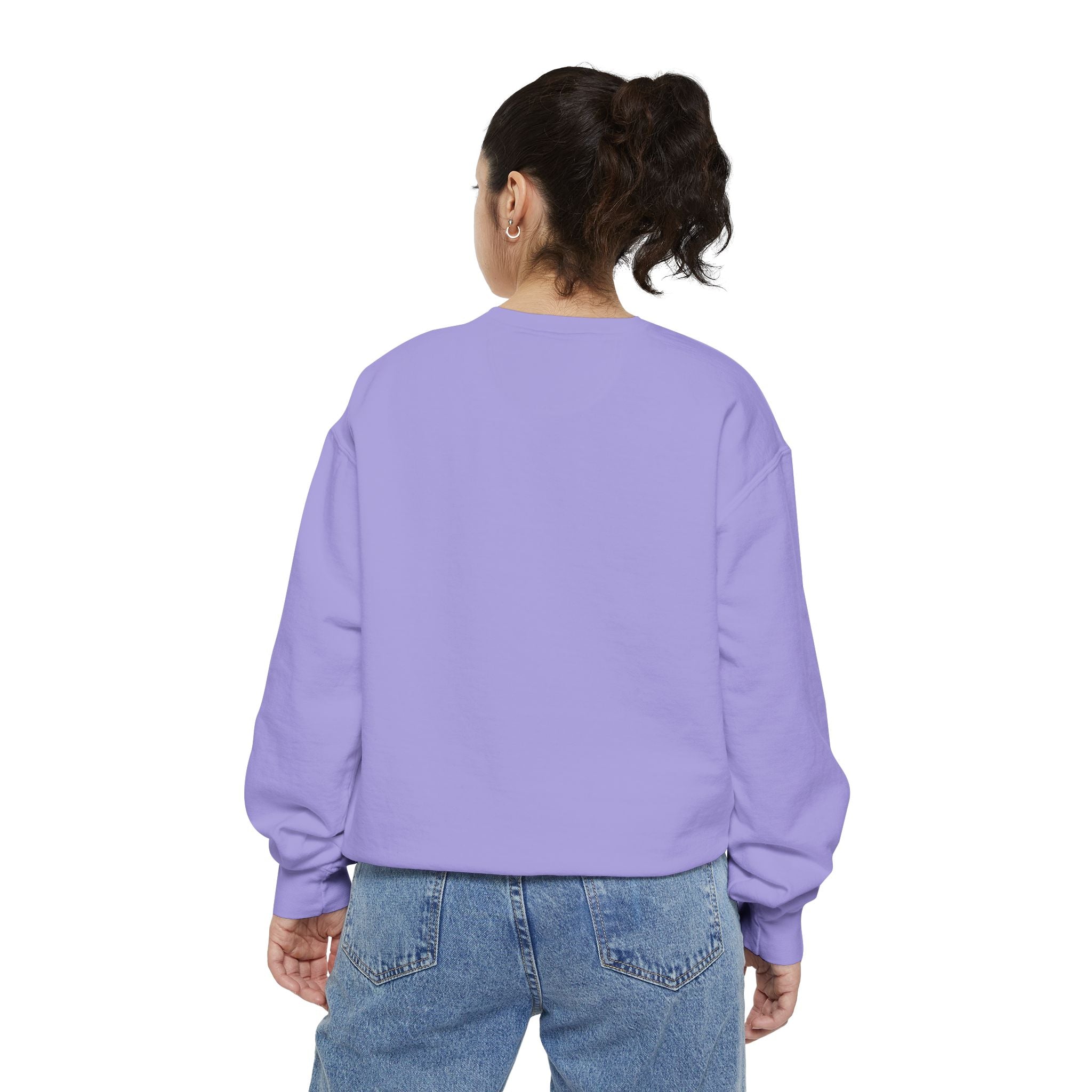 Floral Meadow Sweatshirt — Pink Cosmos Garden Crewneck