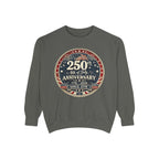 250th 4th of July Anniversary Sweatshirt — Patriotic Independence Day Crewneck