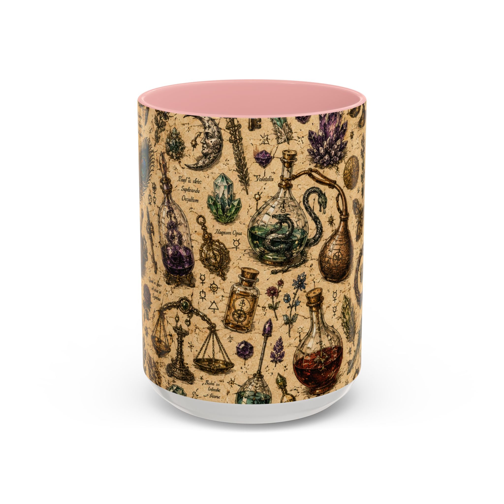 The Alchemist's Cabinet Coffee Mug — Vintage Apothecary Accent Mug (11/15 oz)