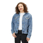 Denim Jacket - 'Murica Patriotic Eagle Sunglasses Back Patch