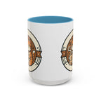Cat Coffee Mug — Cute Orange Kitty Holding ‘Coffee’ Accent Ceramic Mug (11/15 oz)