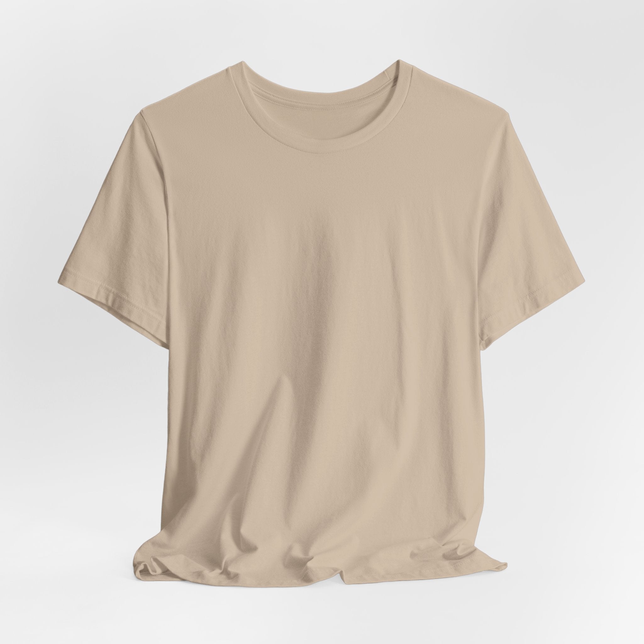 Nature Sunset Mountain Back Design T-Shirt — Scenic River & Pine Forest Graphic Tee