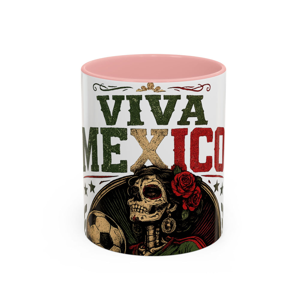 Viva Mexico Accent Coffee Mug — Day of the Dead Skeleton Design (11/15oz)