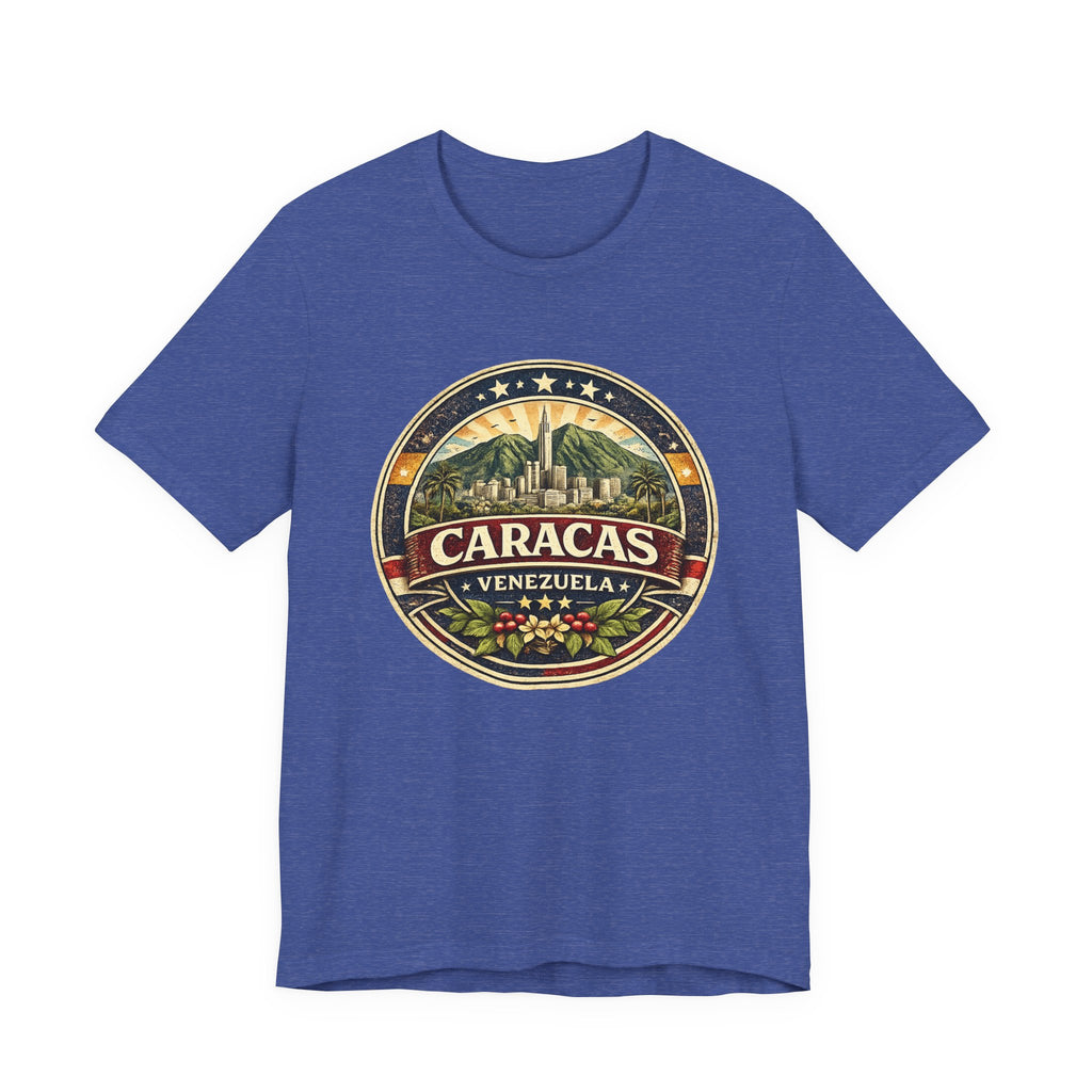 Caracas Venezuela Vintage Travel Tee — Retro City Badge T-Shirt