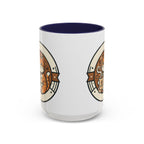 Cat Coffee Mug — Cute Orange Kitty Holding ‘Coffee’ Accent Ceramic Mug (11/15 oz)