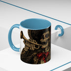 Day of the Dead Soccer Skull Accent Mug — 11/15oz