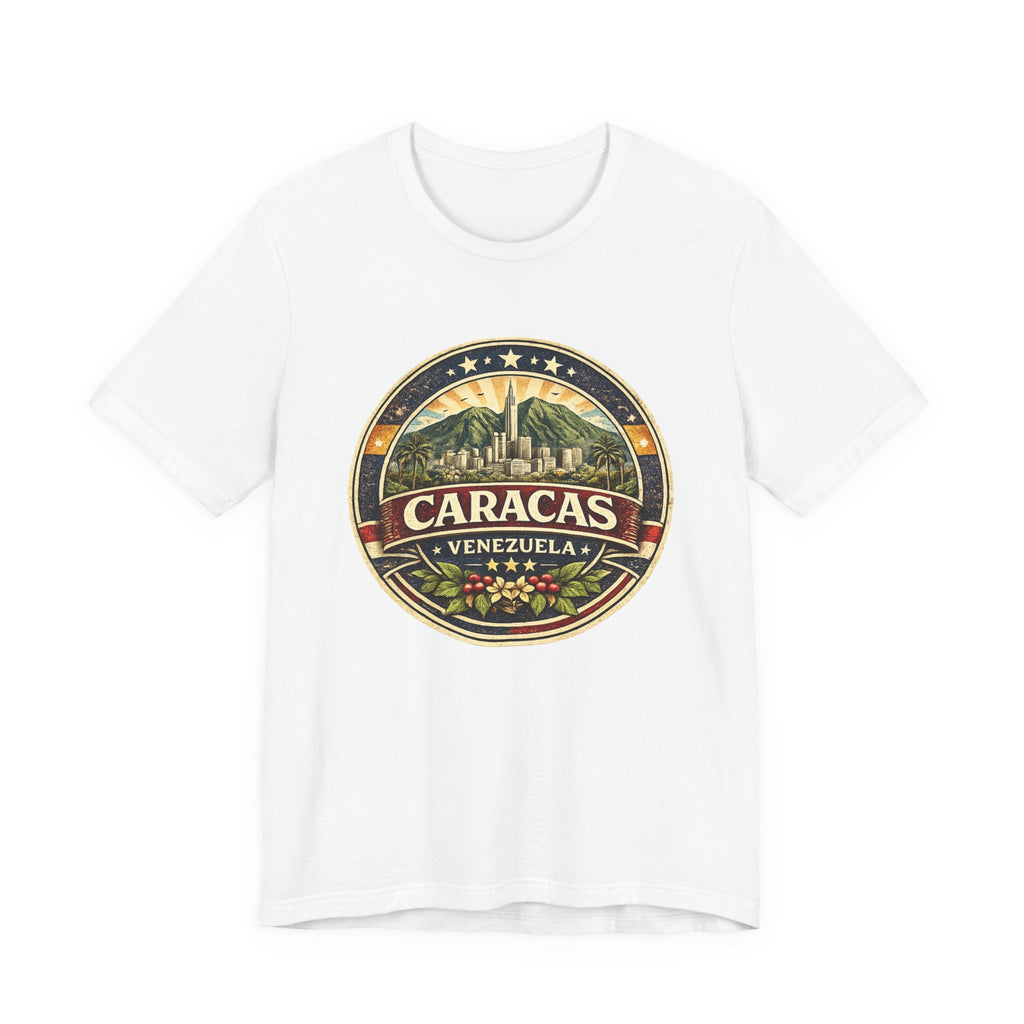 Caracas Venezuela Vintage Travel Tee — Retro City Badge T-Shirt