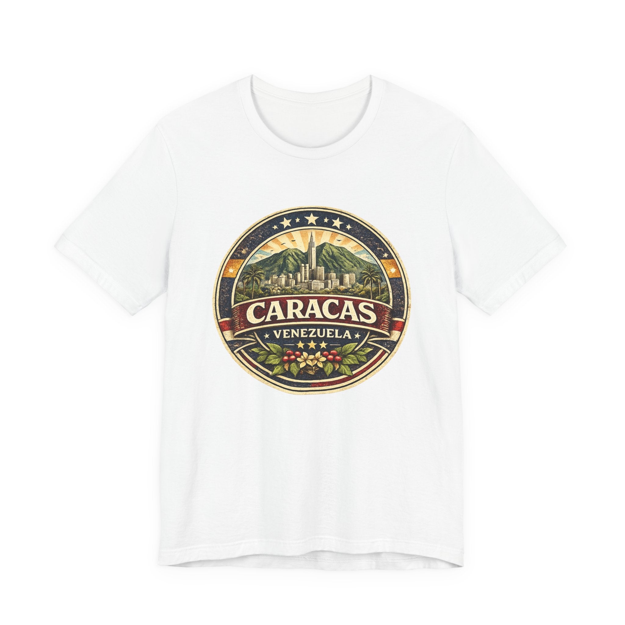 Caracas Venezuela Vintage Travel Tee — Retro City Badge T-Shirt