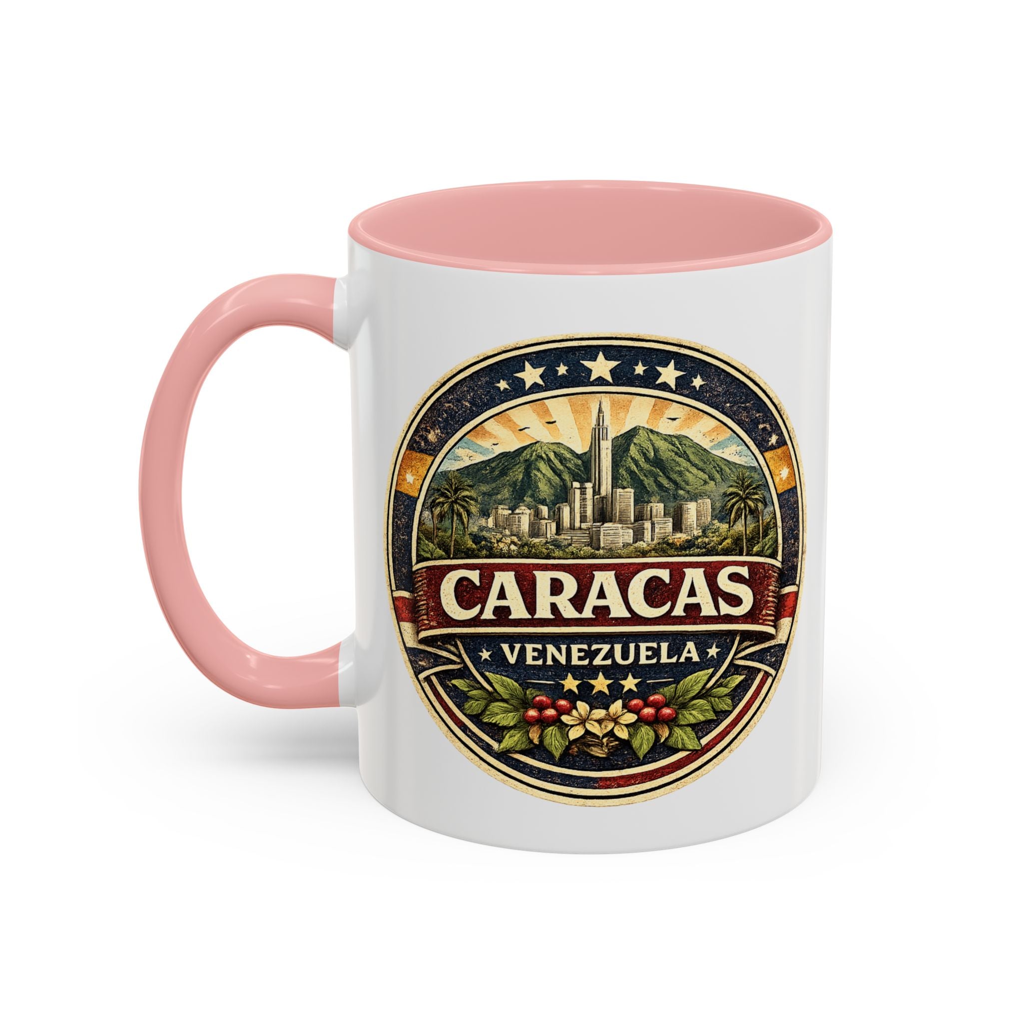 Caracas Venezuela Vintage Travel Accent Coffee Mug