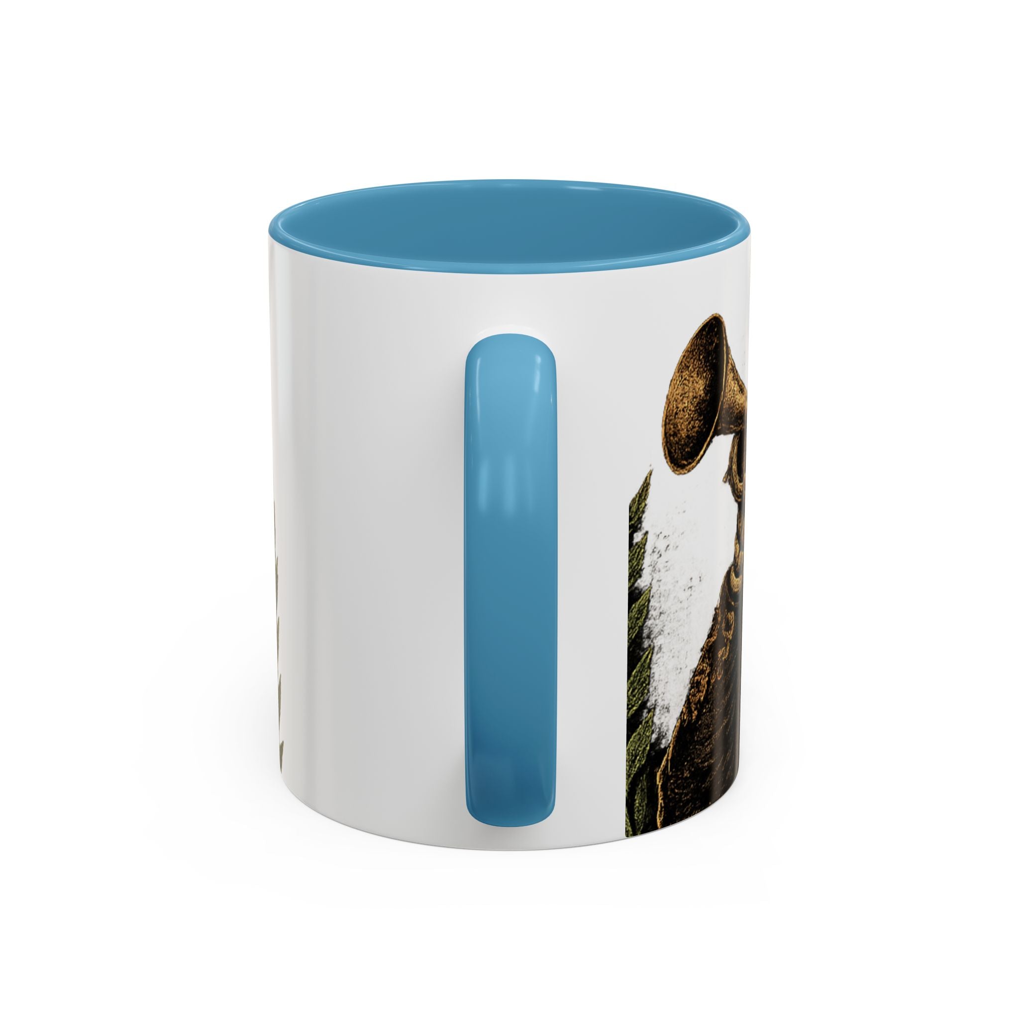 Day of the Dead Soccer Skull Accent Mug — 11/15oz