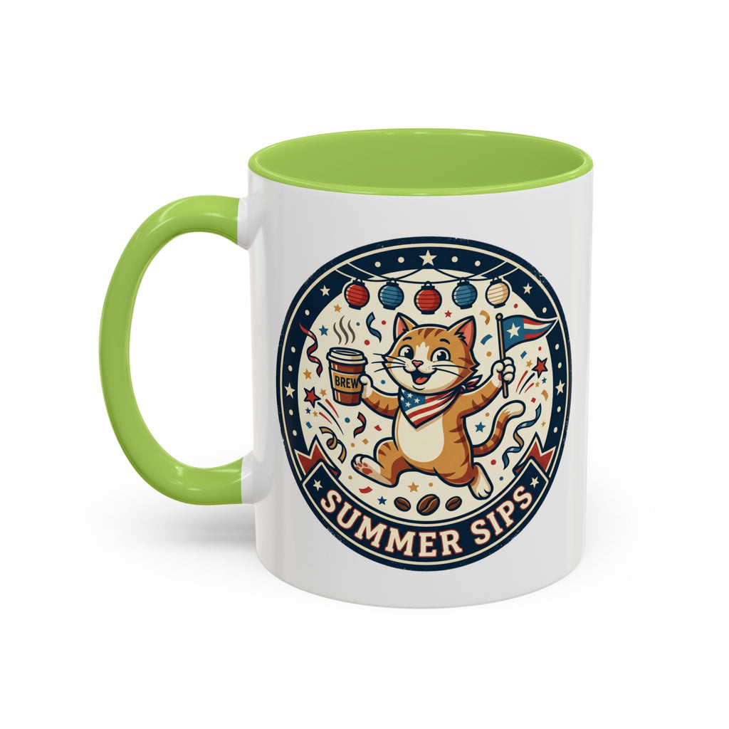 Space Camper Patch Coffee Mug — Retro Astronaut Camper 11/15oz Accent Mug