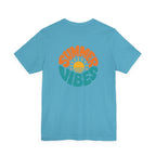 Summer Vibes Tee — Retro Sun Graphic Back Print