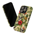 Tropical chihuahua Phone Case — Floral Pineapple Protective Tough Case