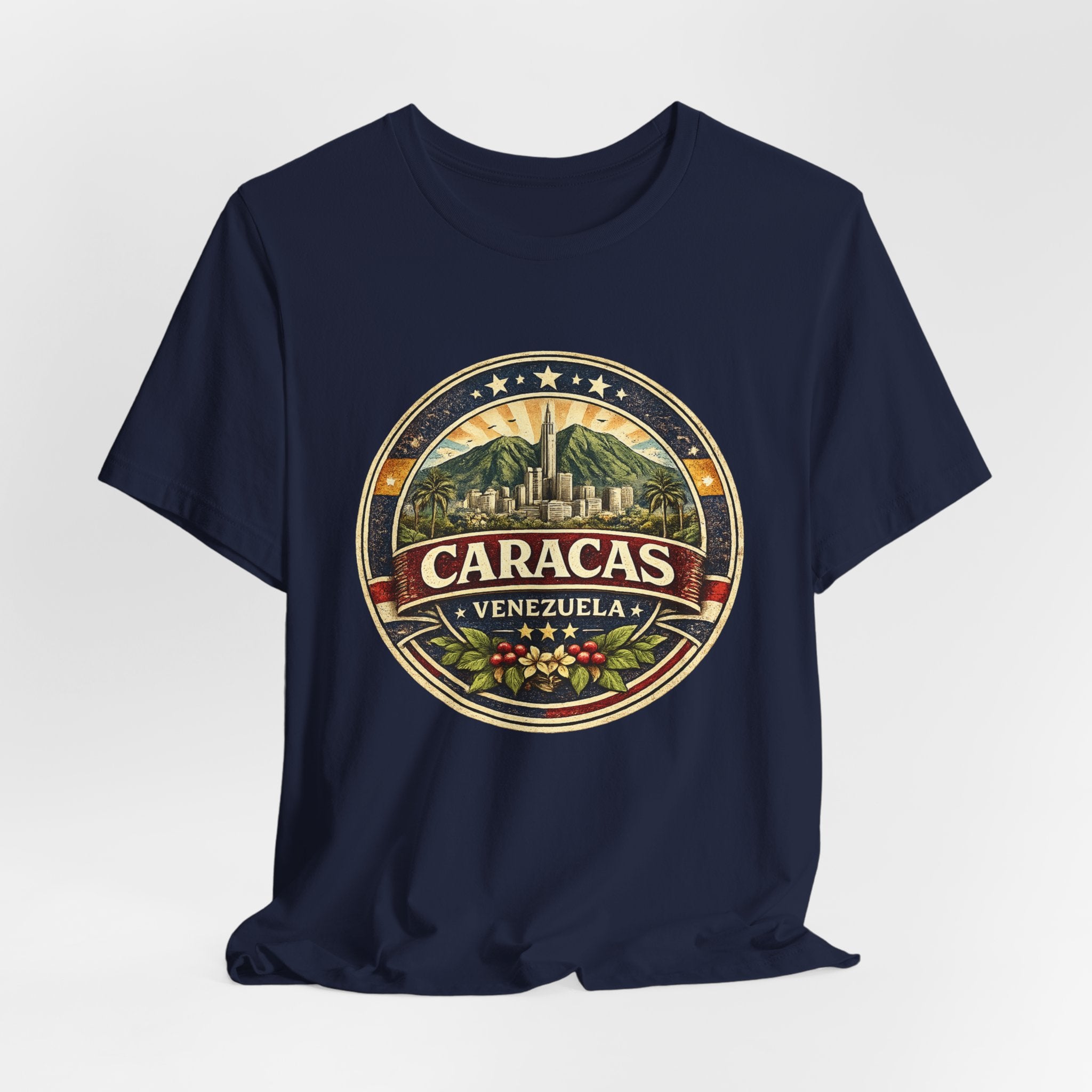 Caracas Venezuela Vintage Travel Tee — Retro City Badge T-Shirt