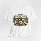 We The People of Soccer T-Shirt — American Flag Vintage Soccer Tee